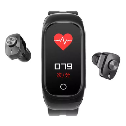 2-in-1 Smartwatch & Earbuds Fitness True Wireless Combo